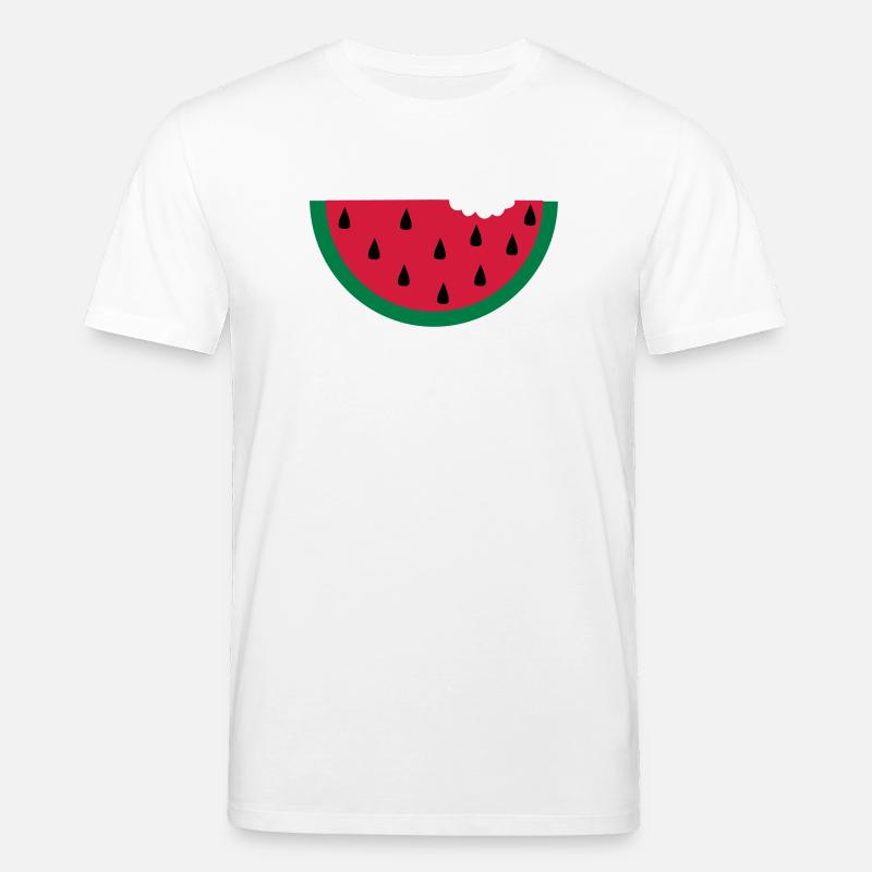 fruit pastèque pastèque - T-shirt bio CREATOR Stanley/Stella Unisexe - blanc