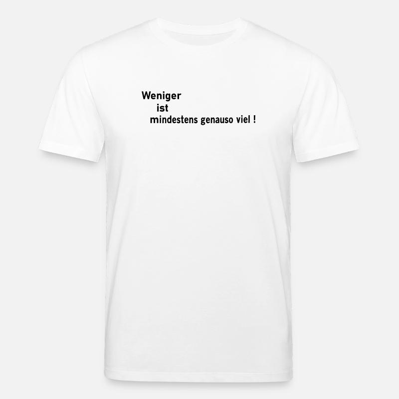 Moins c’est - T-shirt bio CREATOR Stanley/Stella Unisexe - blanc