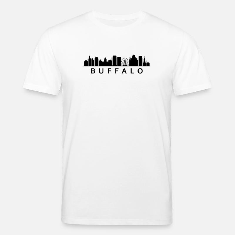 Skyline Buffalo - Stanley/Stella Unisex Bio-T-Shirt CREATOR  - Weiß