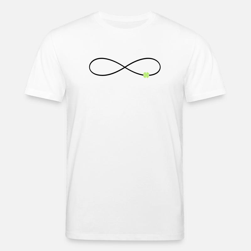 Unendlichkeitszeichen Glück Kleeblatt  - Stanley/Stella Unisex Bio-T-Shirt CREATOR  - Weiß