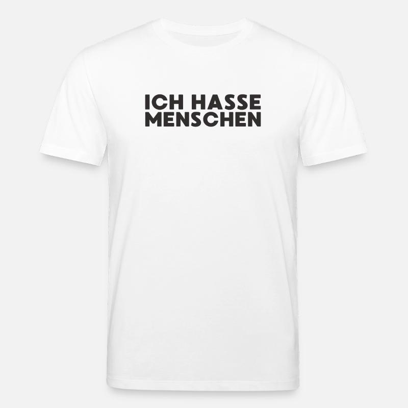 Ich hasse Meschen - Stanley/Stella Unisex Bio-T-Shirt CREATOR  - Weiß
