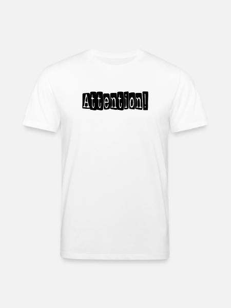 attention - T-shirt bio CREATOR Stanley/Stella Unisexe - blanc