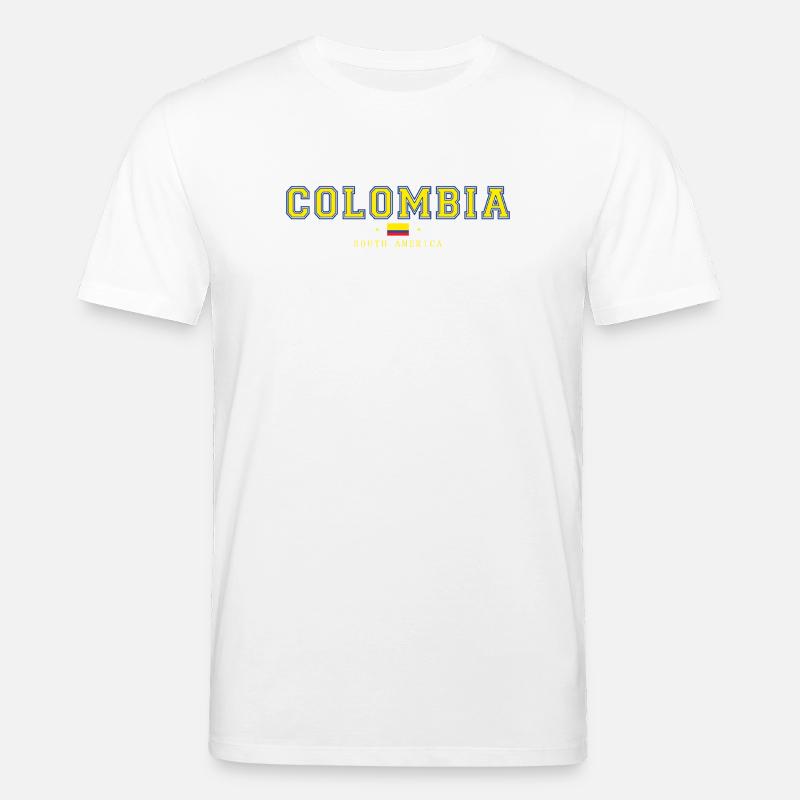 Look drapeau de style Columbia College - T-shirt bio CREATOR Stanley/Stella Unisexe - blanc