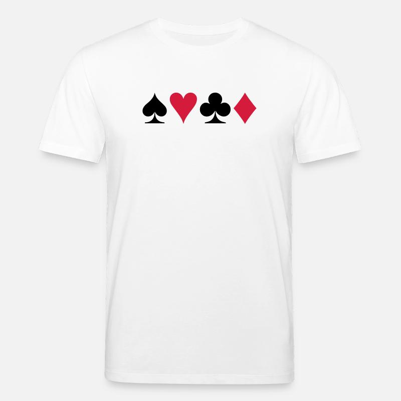 Poker (V) - Stanley/Stella Unisex Bio-T-Shirt CREATOR  - Weiß