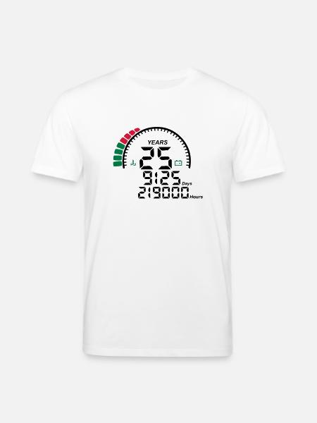 years 25 years anniversary meter - Stanley/Stella CREATOR Unisex Organic T-Shirt - white