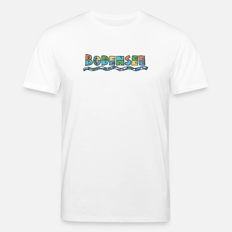Bodensee Farbschrift - Stanley/Stella Unisex Bio-T-Shirt CREATOR  - Weiß