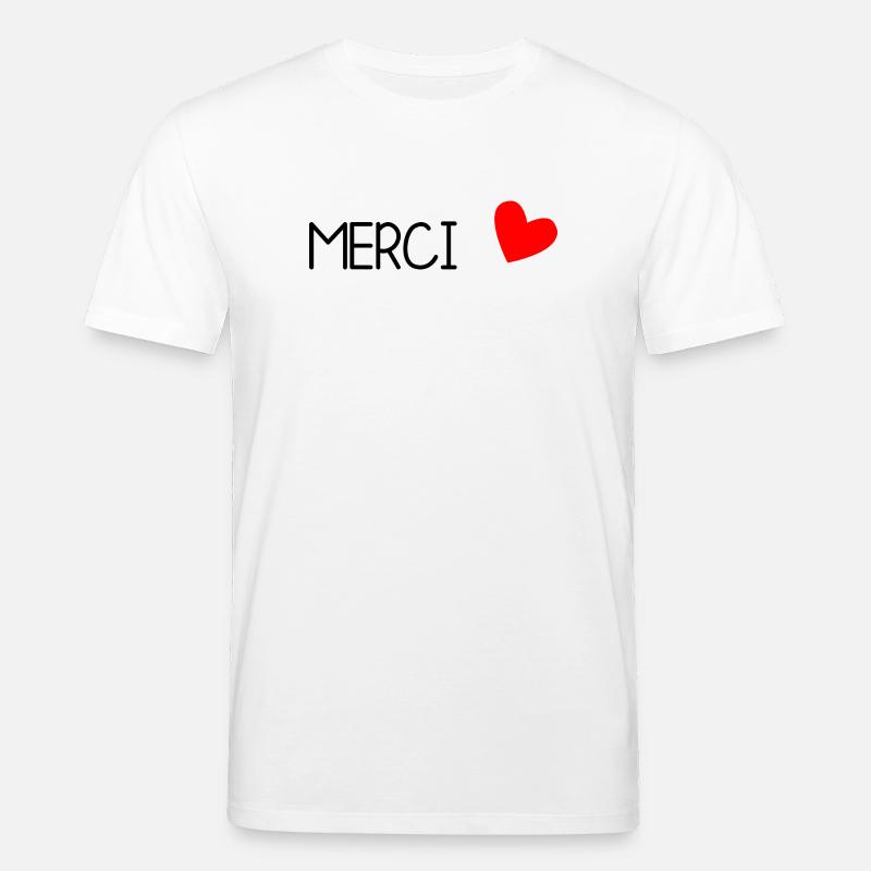 MERCI. MAÎTRESSE. MAÎTRE. MERCI MAÎTRESSE - T-shirt bio CREATOR Stanley/Stella Unisexe - blanc