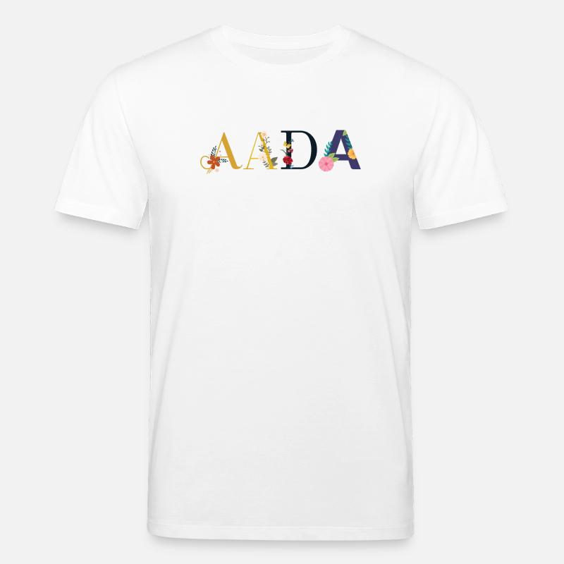 AADA Name mit Blumen geschmückt - Stanley/Stella Unisex Bio-T-Shirt CREATOR  - Weiß