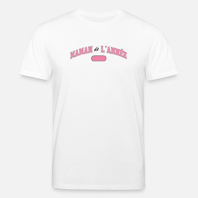 Maman de l’année – Französisches Mama-Statement - Stanley/Stella Unisex Bio-T-Shirt CREATOR  - Weiß