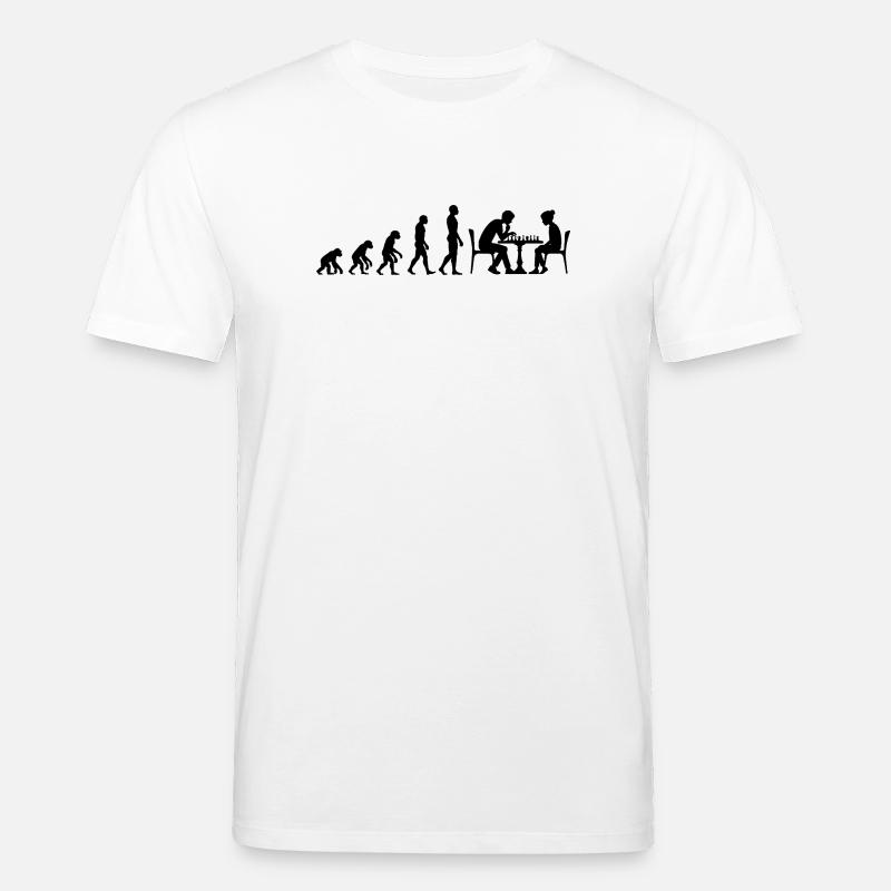 EVOLUTION TO CHESS MASTER – MATE! CHESSLOVER - Stanley/Stella CREATOR Unisex Organic T-Shirt - white