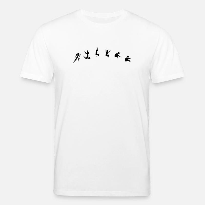 Saut en longueur - T-shirt bio CREATOR Stanley/Stella Unisexe - blanc