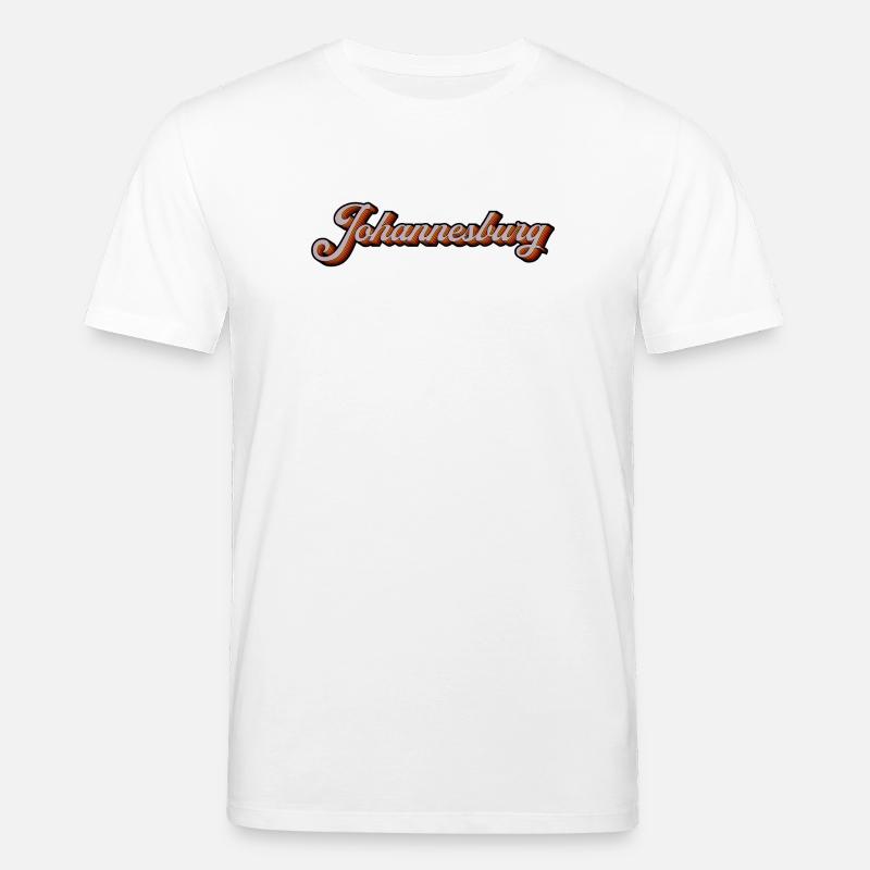 Johannesburg Retro Script - Stanley/Stella Unisex Bio-T-Shirt CREATOR  - Weiß