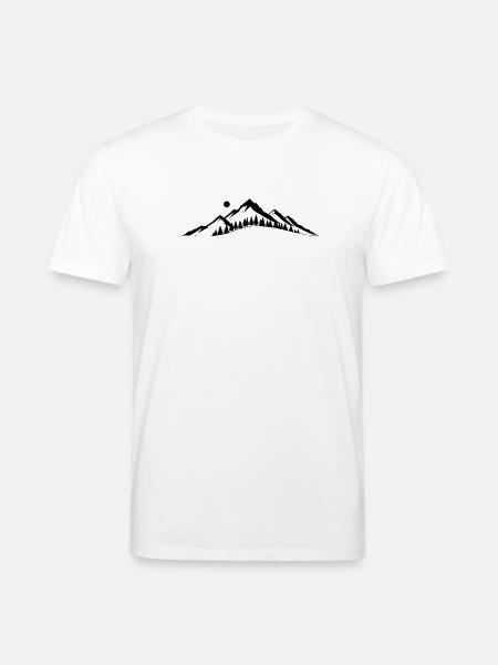 Mountain horizon - Stanley/Stella CREATOR Unisex Organic T-Shirt - white