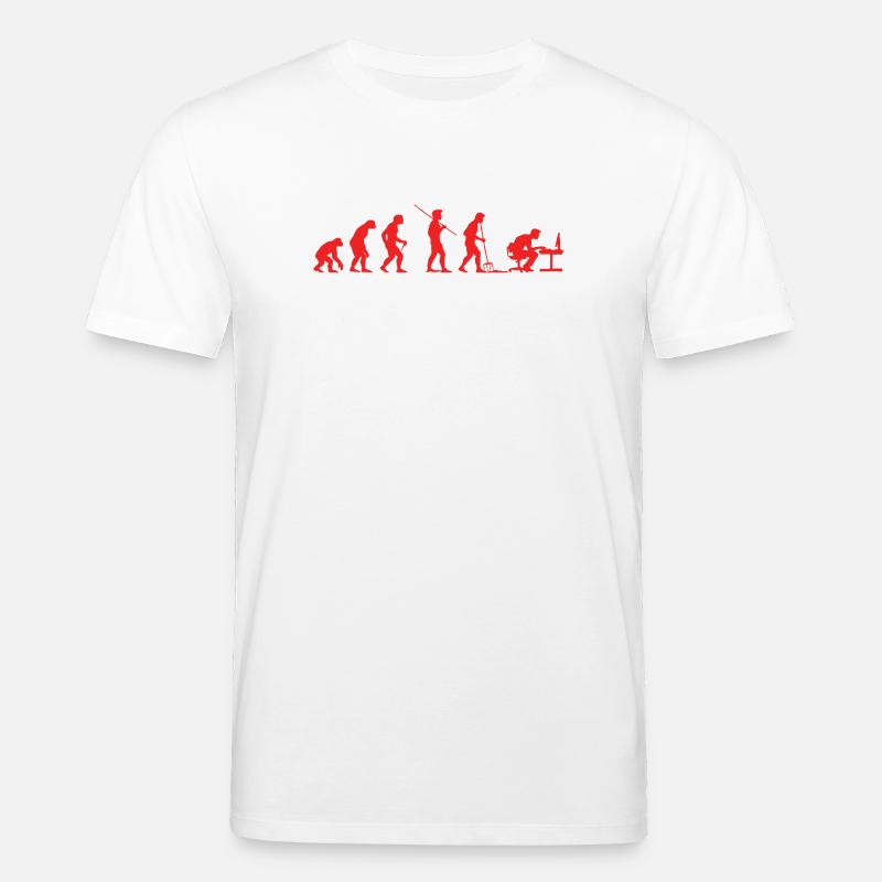 Evolution Gamer | Computer Freak Nerd PC - Stanley/Stella Unisex Bio-T-Shirt CREATOR - Weiß