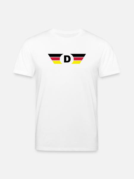 Germany flag / symbol top - Stanley/Stella CREATOR Unisex Organic T-Shirt - white