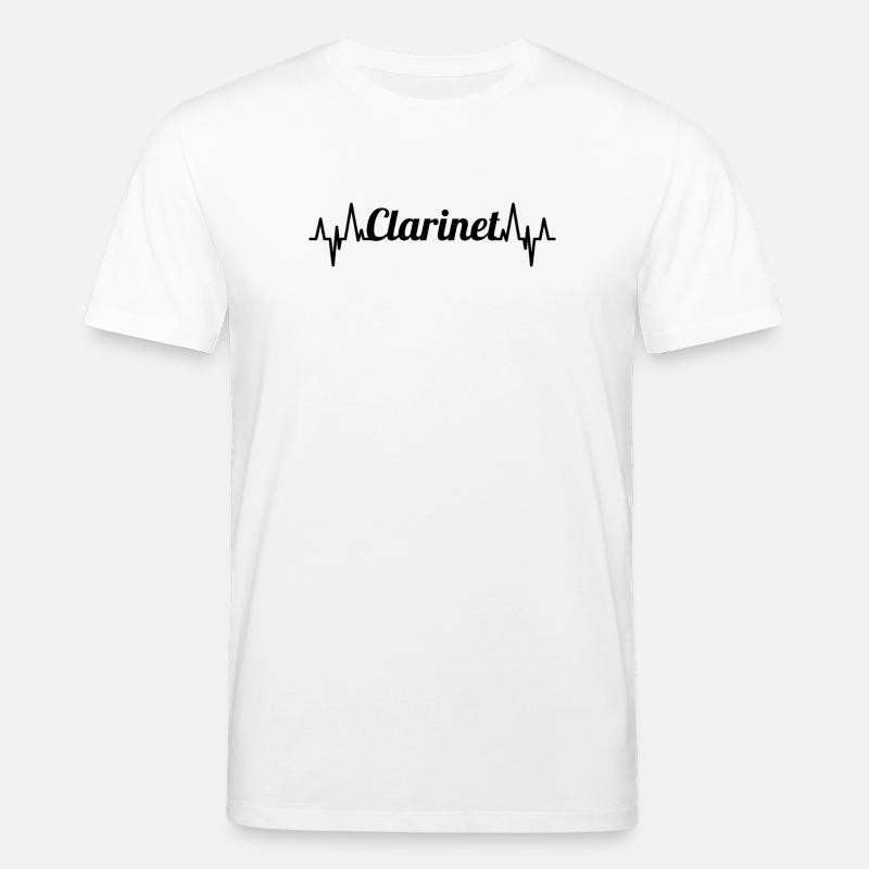 Klarinette EKG Herzlinie - Stanley/Stella Unisex Bio-T-Shirt CREATOR  - Weiß