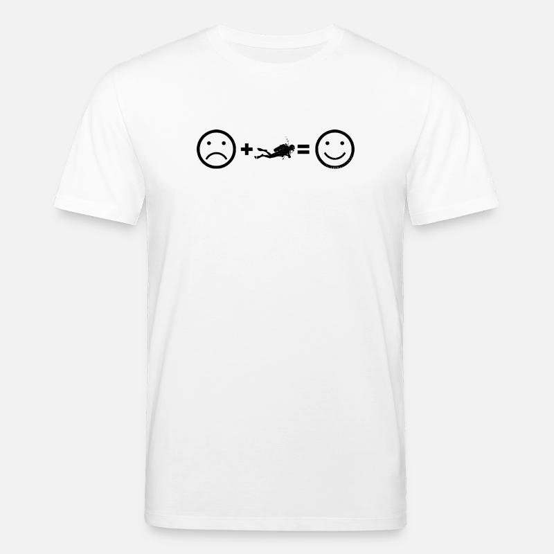 Vibrations de plongée pour la plongée - T-shirt bio CREATOR Stanley/Stella Unisexe - blanc