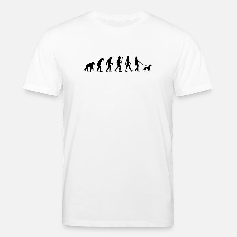 Evolution Kurzhaarcollie Frau - Stanley/Stella Unisex Bio-T-Shirt CREATOR  - Weiß