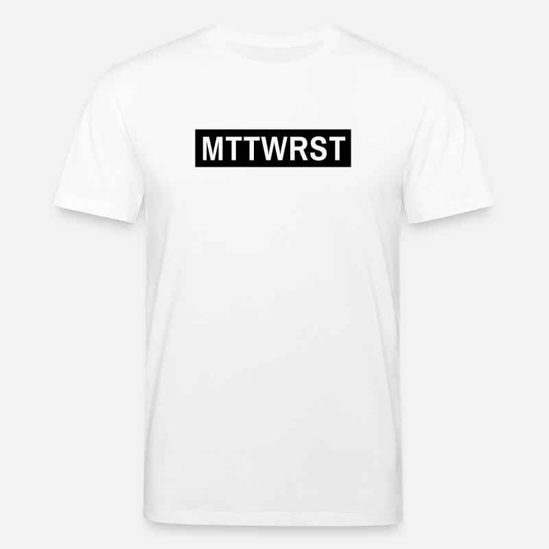 MTTWRST Typo Black Reverse - Stanley/Stella Unisex Bio-T-Shirt CREATOR  - Weiß