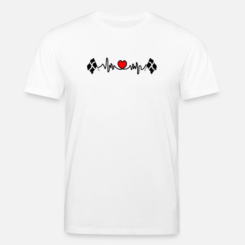 Herzfrequenz von Cornwall - Stanley/Stella Unisex Bio-T-Shirt CREATOR  - Weiß