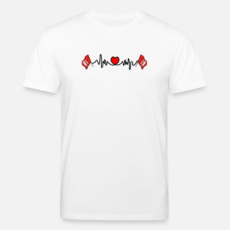 Warwickshire Herzfrequenz - Stanley/Stella Unisex Bio-T-Shirt CREATOR  - Weiß