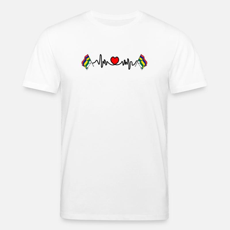 Terschelling Herzschlag – Inselstolz - Stanley/Stella Unisex Bio-T-Shirt CREATOR - Weiß