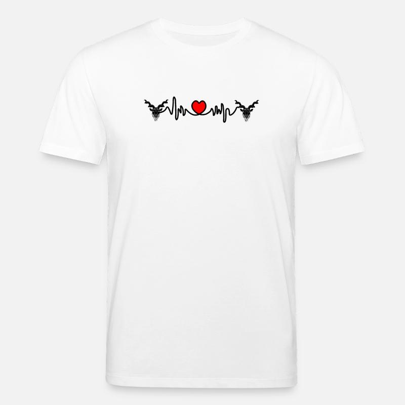 Herzfrequenz Cardio Steinbock Steinbock Steinbock - Stanley/Stella Unisex Bio-T-Shirt CREATOR  - Weiß