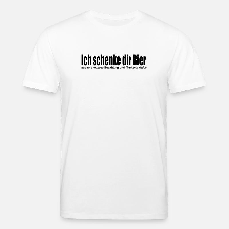 Ich schenke dir Bier aus - Stanley/Stella Unisex Bio-T-Shirt CREATOR  - Weiß