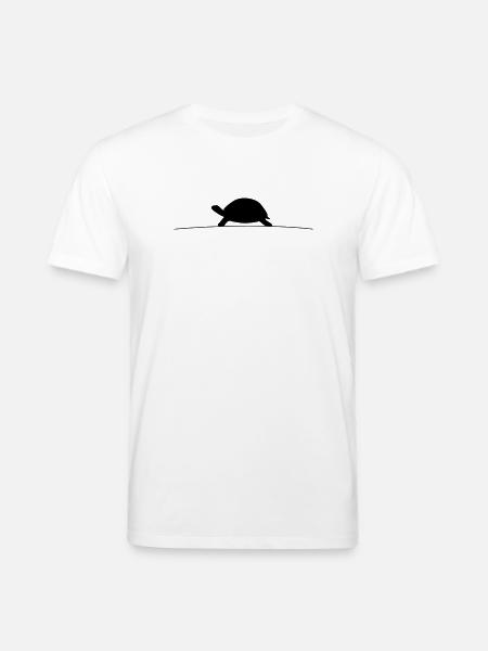 Turtle Silhouette - Stanley/Stella CREATOR Unisex Organic T-Shirt - white