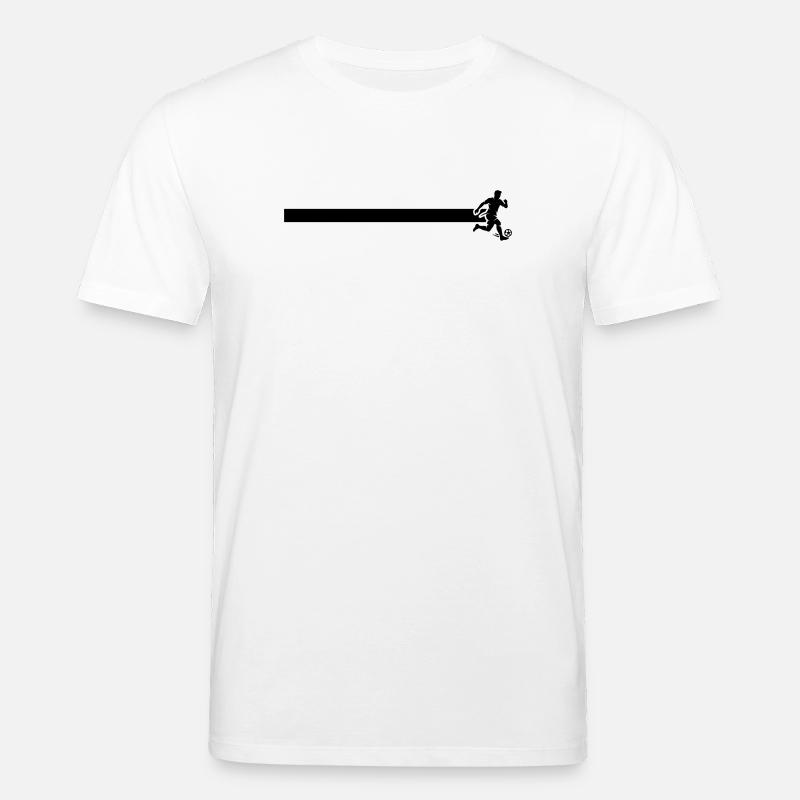 Ligne de footballeur - T-shirt bio CREATOR Stanley/Stella Unisexe - blanc