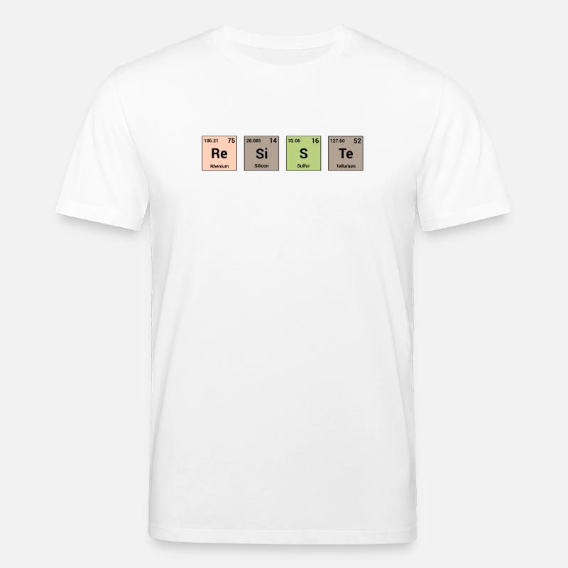 Widersteht in periodischen Elementen - Stanley/Stella Unisex Bio-T-Shirt CREATOR  - Weiß
