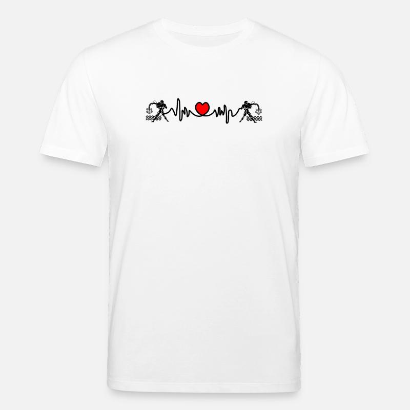 Herzfrequenz Cardio Wassermann Wassermann - Stanley/Stella Unisex Bio-T-Shirt CREATOR  - Weiß