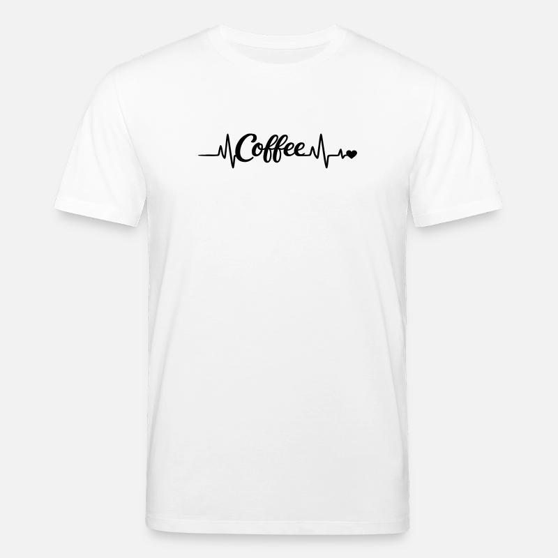 Le café te rend heureux - T-shirt bio CREATOR Stanley/Stella Unisexe - blanc