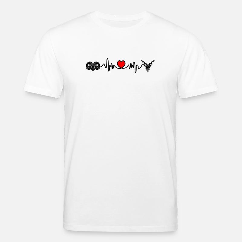 Herzfrequenz Cardio Widder Steinbock - Stanley/Stella Unisex Bio-T-Shirt CREATOR  - Weiß