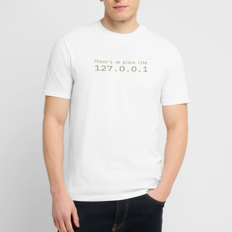 Programmeur Nerd IT Aucun endroit comme Localhost T-shirt bio CREATOR Stanley/Stella Unisexe