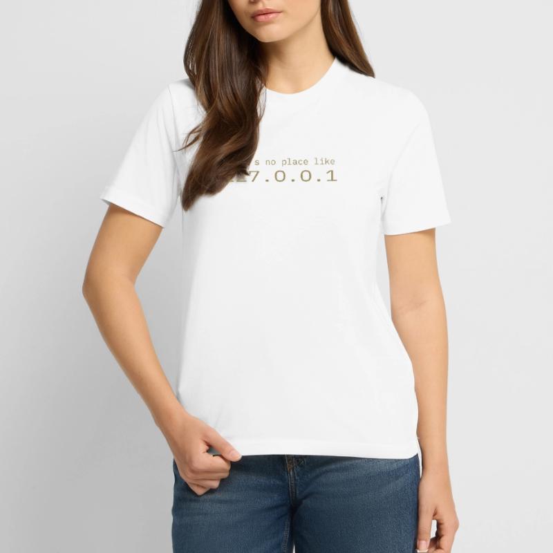 Programmeur Nerd IT Aucun endroit comme Localhost T-shirt bio CREATOR Stanley/Stella Unisexe