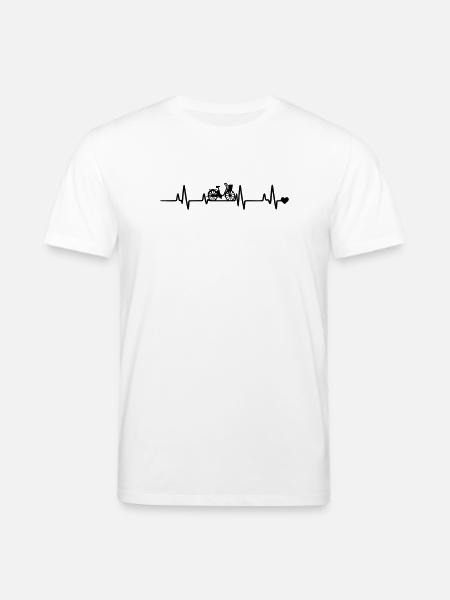 Bicycle Cyclist - Stanley/Stella CREATOR Unisex Organic T-Shirt - white