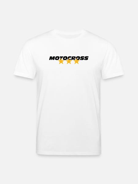 Motocross - Stanley/Stella CREATOR Unisex Organic T-Shirt - white
