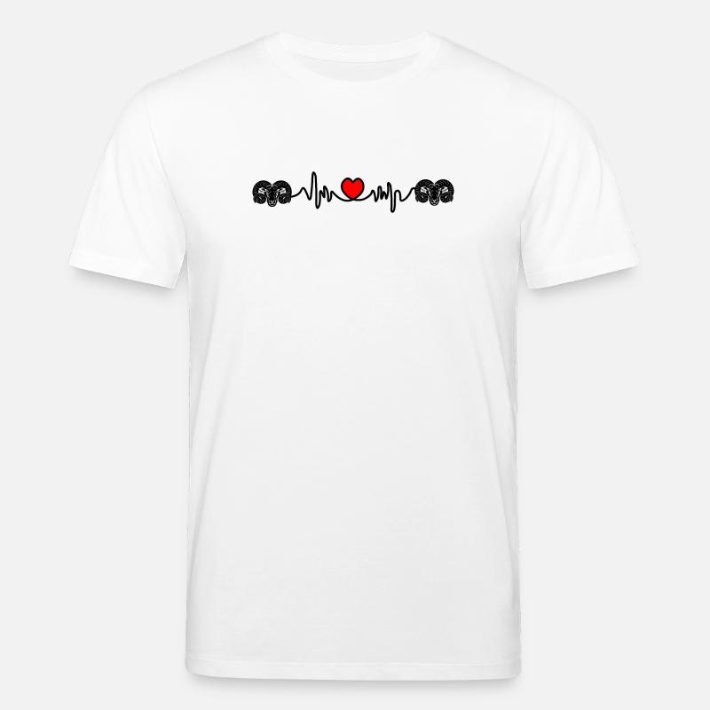 Herzfrequenz Cardio Ram Ram Ram - Stanley/Stella Unisex Bio-T-Shirt CREATOR  - Weiß