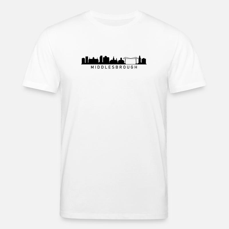 Skyline von Middlesbrough - Stanley/Stella Unisex Bio-T-Shirt CREATOR  - Weiß