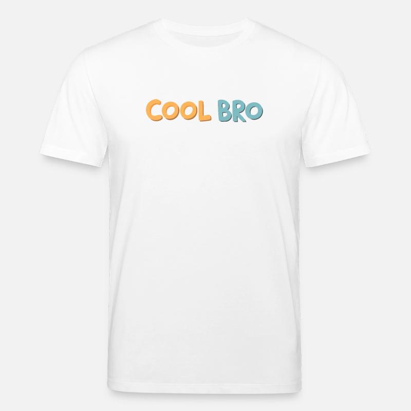 Brother Cool Retro-Pop-Tippfehler - Stanley/Stella Unisex Bio-T-Shirt CREATOR  - Weiß