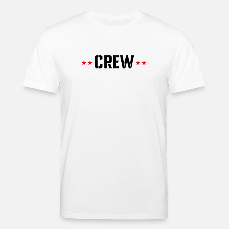 Crew mit Sterne - Stanley/Stella Unisex Bio-T-Shirt CREATOR  - Weiß