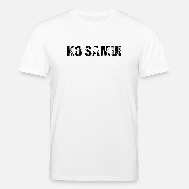 Ko Samui Thailand Palmen - Stanley/Stella Unisex Bio-T-Shirt CREATOR  - Weiß
