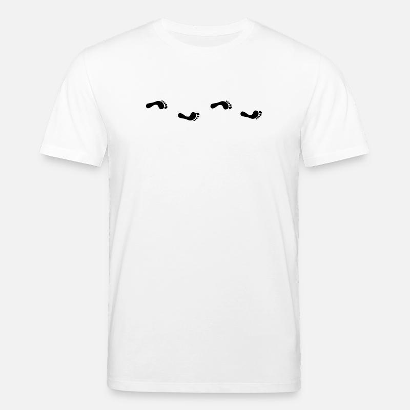 Empreintes de pas - T-shirt bio CREATOR Stanley/Stella Unisexe - blanc