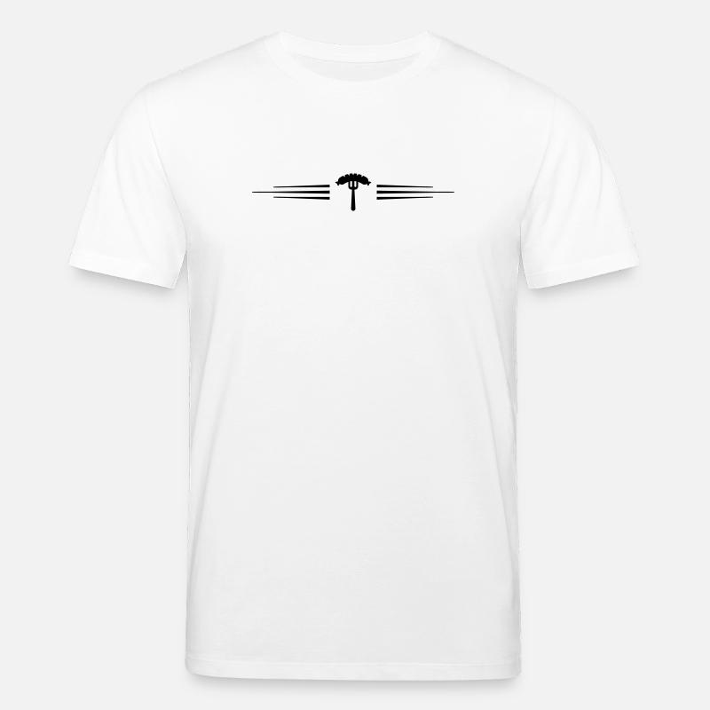 Saucisse, fourchette, currywurst - T-shirt bio CREATOR Stanley/Stella Unisexe - blanc