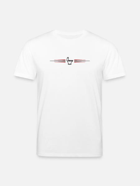 Toilet Toilet Line - Stanley/Stella CREATOR Unisex Organic T-Shirt - white