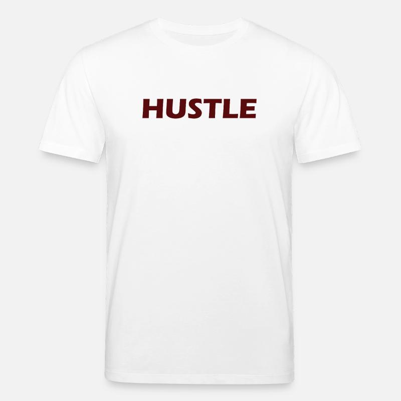 Conception typographique audacieuse Hustle - T-shirt bio CREATOR Stanley/Stella Unisexe - blanc