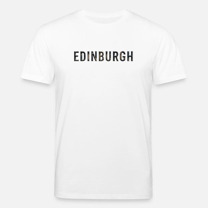 EDINBURGH – Architectural Stone Typography - Stanley/Stella Unisex Bio-T-Shirt CREATOR  - Weiß
