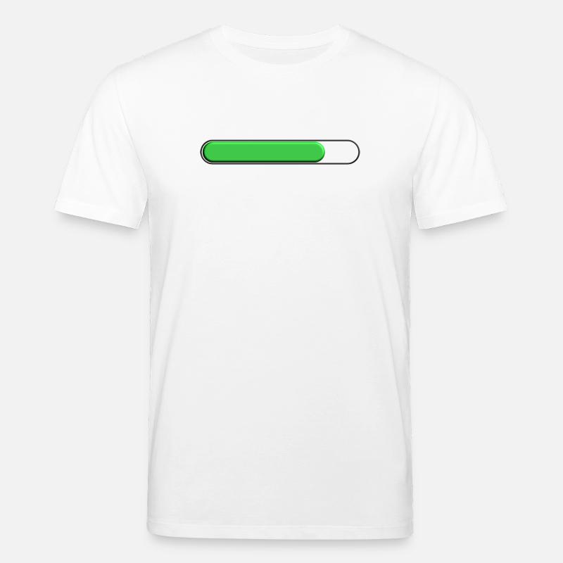 Jauge moyenne Vert (trois quart) - T-shirt bio CREATOR Stanley/Stella Unisexe - blanc