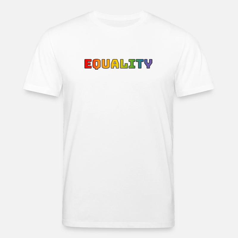 Regenbogen equality 1 - Stanley/Stella Unisex Bio-T-Shirt CREATOR  - Weiß